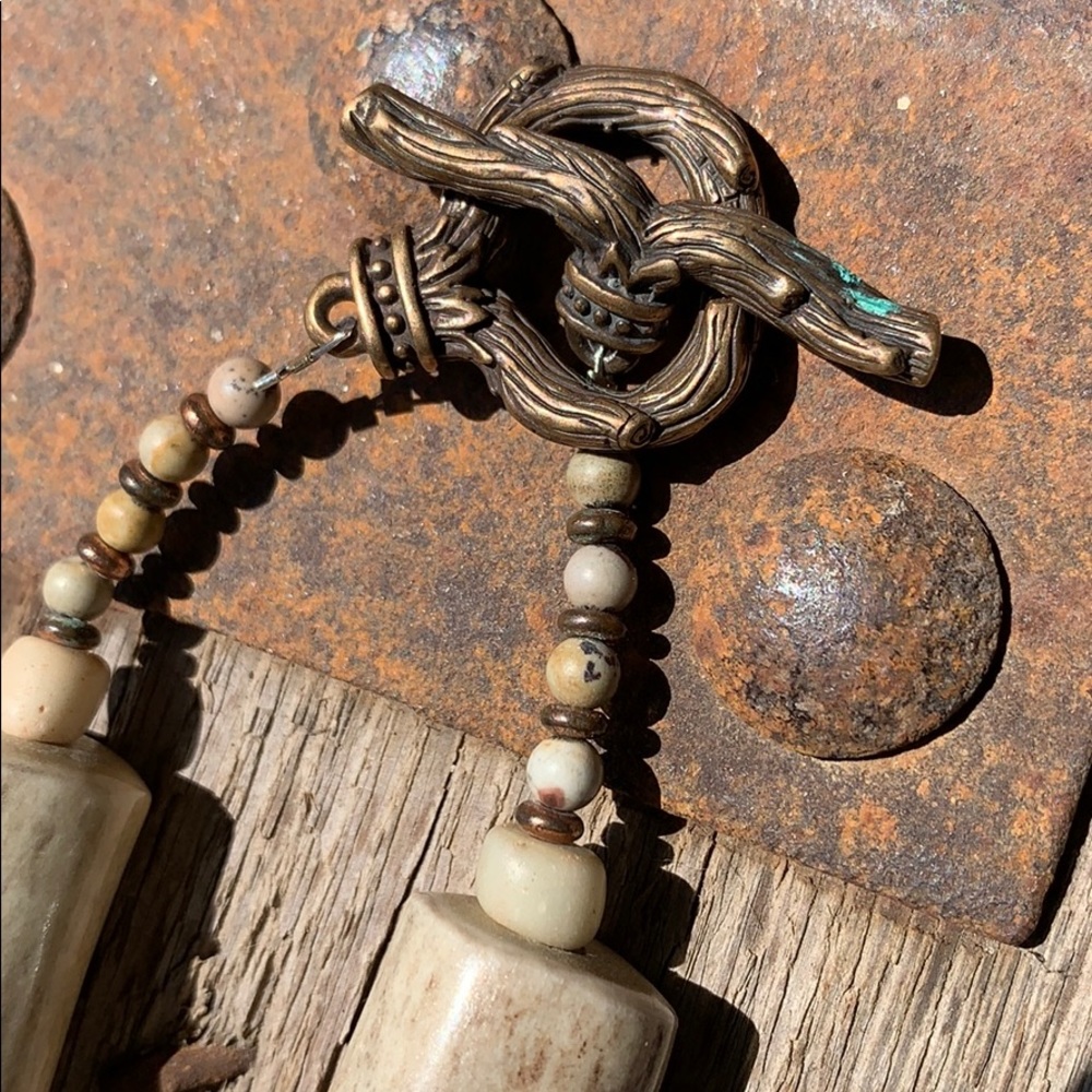 OOAK Artisan statement necklace by designer Susan Ray. - Picture 5 of 16